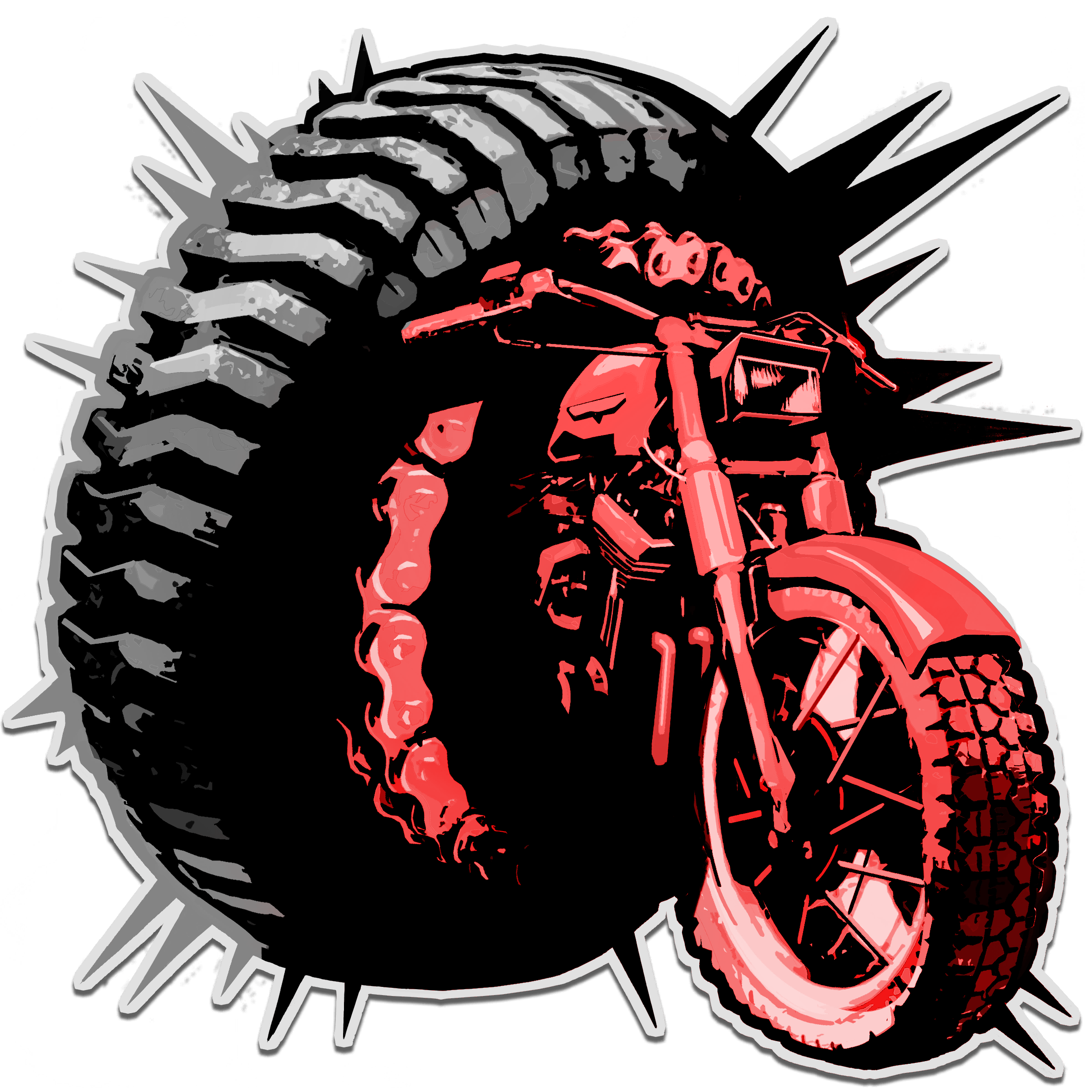Call of Duty Chopper Sticker from Moto Freak Pro Pack Modern Warfare 3 Bundle