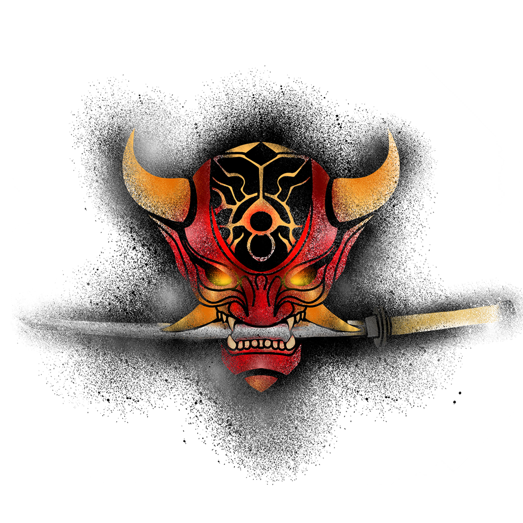 Call of Duty Oni no Kokuin Attachment from Reactive: Underworld Warrior Black Ops 6 Bundle