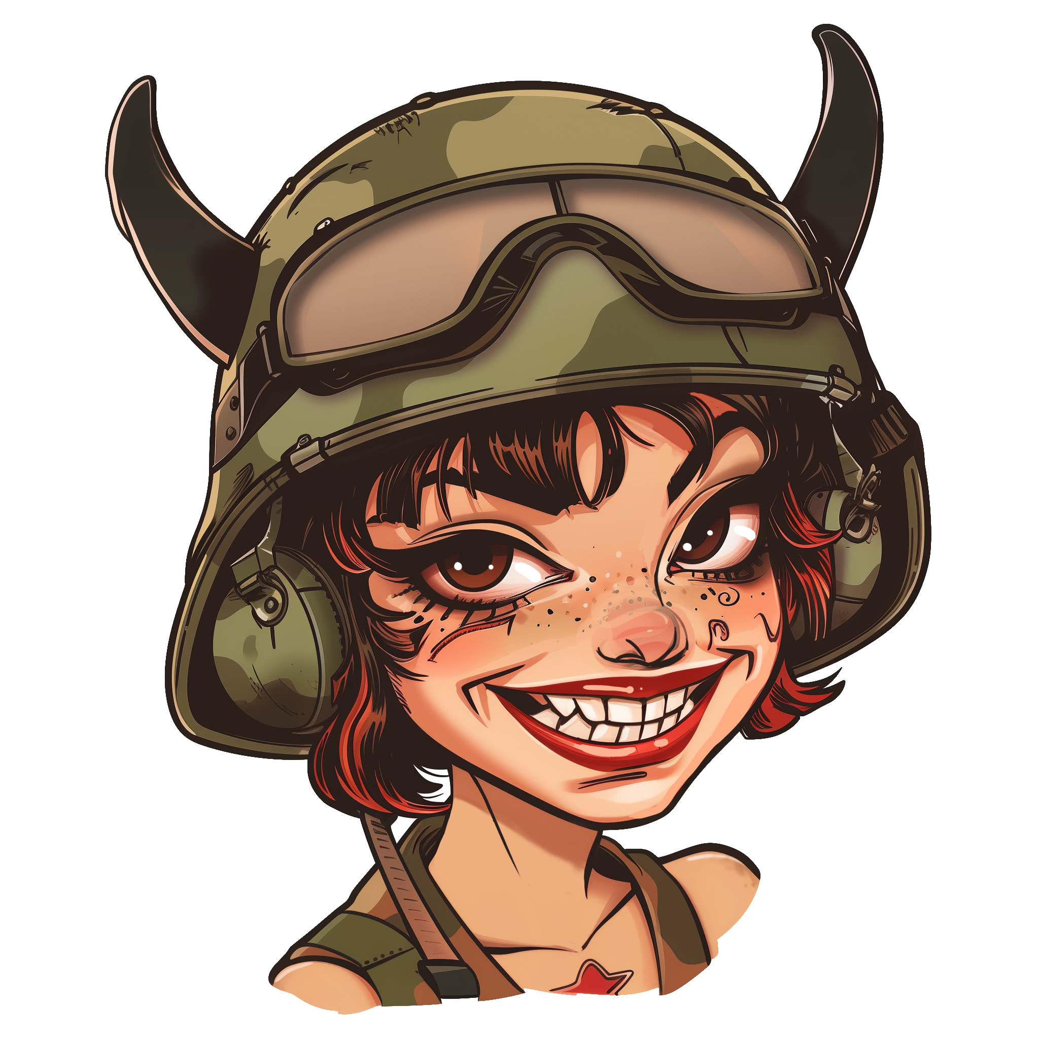 Call of Duty Grinnin' and Winnin' Sticker from Doom & Boom Black Ops 6 Bundle