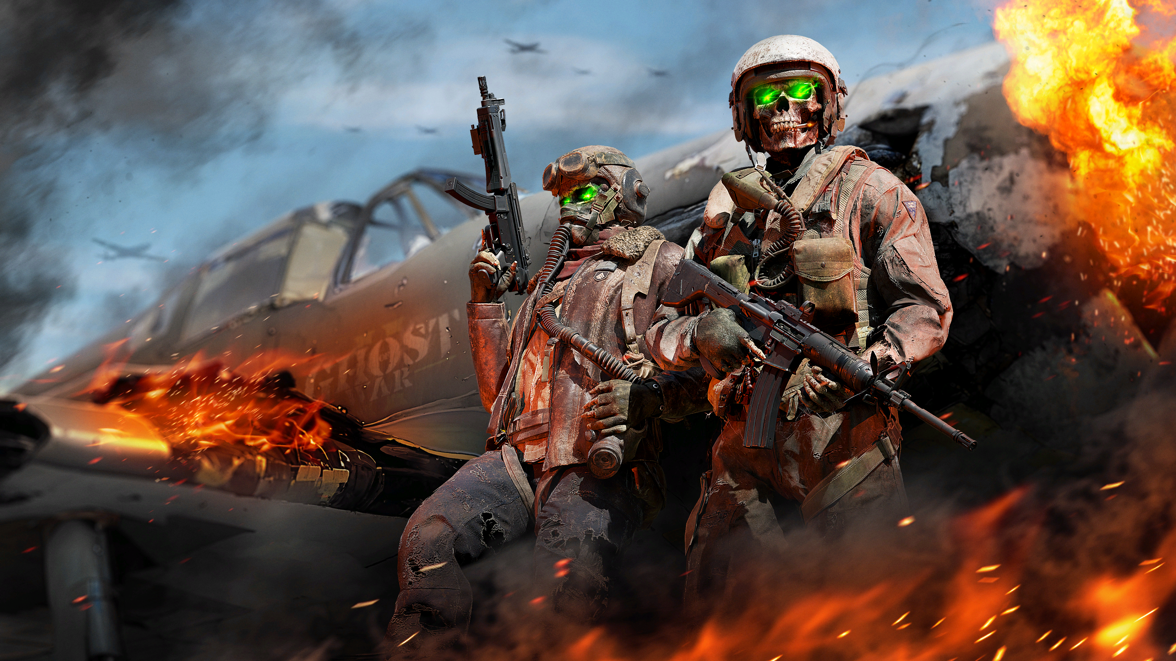 Call of Duty Phantom Pilots LoadingScreen from Ultra Skin: Ghost of War II Black Ops 6 Bundle