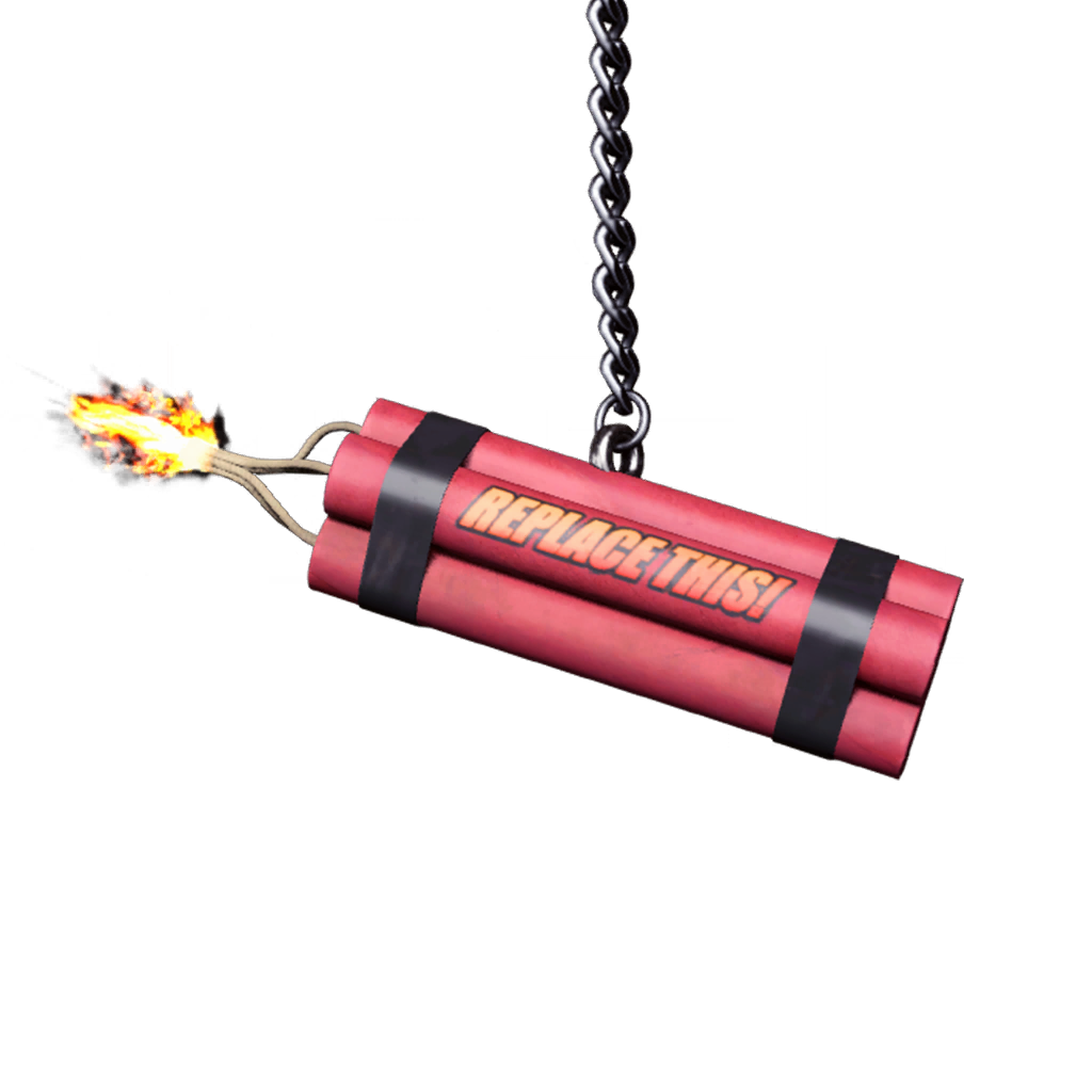 Call of Duty Replaceable Dynamite Charm from Tracer Pack: Commander Battleman Black Ops 6 Bundle