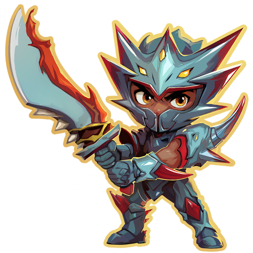 Call of Duty Chibi Challenger Sticker from Mastercraft: Ironscale Hunter Black Ops 6 Bundle