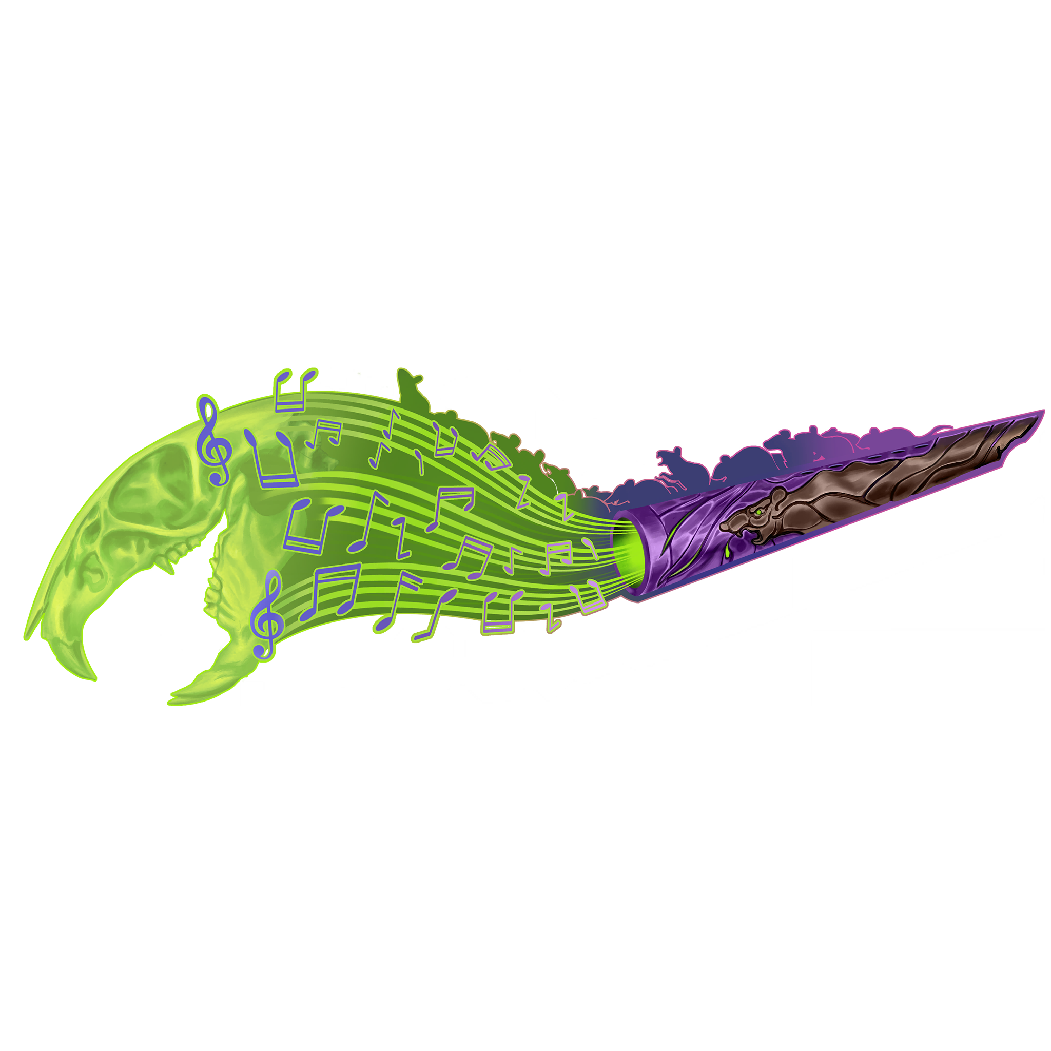 Call of Duty Cursed Notes Sticker from Ultra Skin: Evil Rhythm Black Ops 6 Bundle