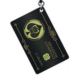 Call of Duty Shadow Card Charm from Shadow Company Modern Warfare 2 Bundle