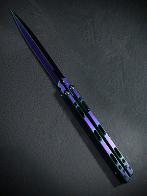 Call of Duty Balisong Blueprint from Iskra Amethyst Tracer Pack Modern Warfare (2019) Bundle