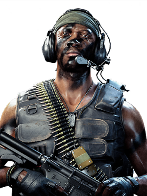 Call of Duty Gunner Operator Skin from Chopper Gunner Black Ops Cold War Bundle