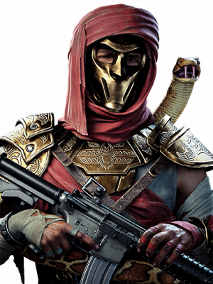 Call of Duty Sultan Operator Skin from Tracer Pack: Sultans Wraith Reactive Mastercraft Bundle Black Ops Cold War Bundle