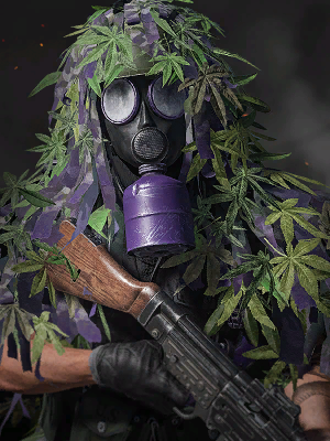 Call of Duty Ganja Ghillie Operator Skin from Tracer Pack: Blunt Force Drama Vanguard Bundle