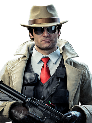 Call of Duty Detective Operator Skin from Double Agent Black Ops Cold War Bundle